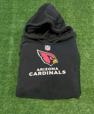 Arizona Cardinals Sudadera Grande Retro y2K Reebok Negro Adulto Hombre Sudadera con Capucha Foto 1 de 4