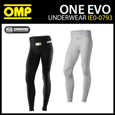 OMP One Evo Pants Racing Fireproof Underwear Long Johns FIA 8856-2018 Approved - Image 1 of 4