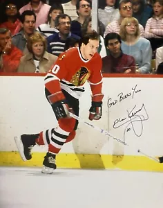 AL SECORD Signed 8x10 Photo! Chicago Blackhawks Legend! W/inscription! W/COA - Bild 1 von 2