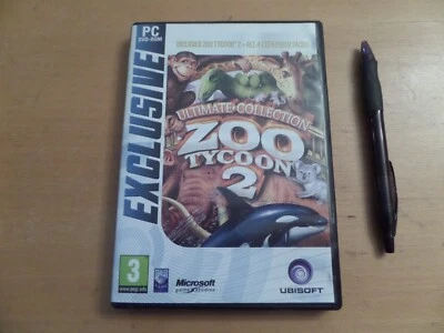 Zoo Tycoon 2 Ultimate Collection + Manual y caja los 4 paquetes de expansión PC\CD Foto 1 de 4
