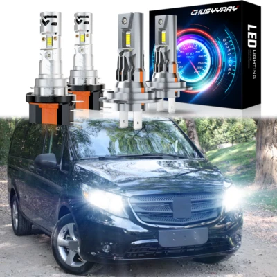 Kit de 4 bombillas LED altas bajas para Mercedes-Benz Metris 2016-2023 H15 Foto 1 de 4