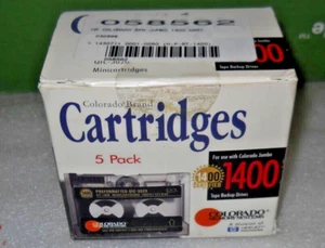 5 Used Colorado Jumbo 1400 Preformatted QIC-3020 Mini Cartridges - Photo 1/4