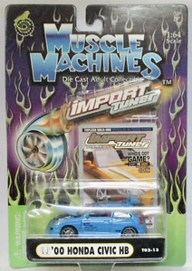 MUSCLE MACHINES IMPORT TUNERS ’00 HONDA CIVIC HB BLUE COMBINED SHIPPING - Picture 1 of 1