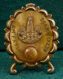 SUELO DE FATIMA - APARICIÓN NUESTRA DAMA FATIMA - De colección 40x53mm PLACA/RELICARIO - Imagen 1 de 4