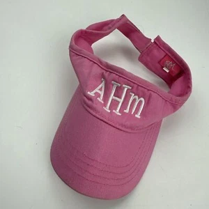 AHM Letters Girls Pink Visor Cap Hat Adjustable - Picture 1 of 2