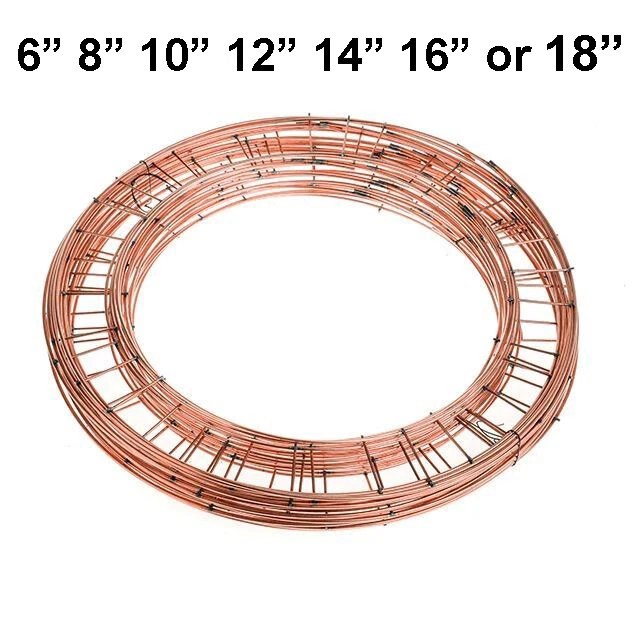 Anelli Corona Realizzazione Telaio Filo Piatto 6"" 8"" 10"" 12"" 14"" Mescolamento Natale