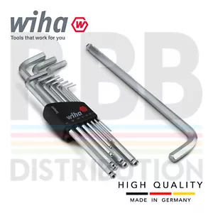 Wiha 36453 L-key Allen Hex Chrome Plated Set With Compact Holder Ball End 11pcs - Picture 1 of 5