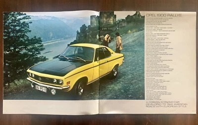 Buick Opel Full Line GT 1900 1971 Rallye Sport cupé vagón sedán folleto de ventas Foto 1 de 4