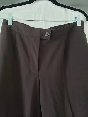 MAGGIE BARNES 3X Brow Dress Pants Zip Front Elastic side 2 Pockets NEW WITH TAGS - Image 1 of 3