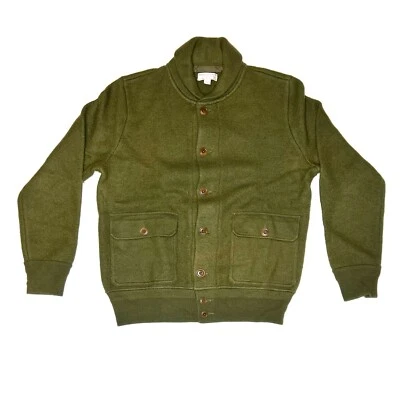 Wallace & Barnes %100 Wool Sweater Baseball Jacket - Size :M - Image 1 of 2