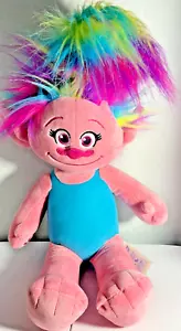 Build A Bear Workshop Poppy Trolls DreamWorks 24” with Flowers Headband NWT - Picture 1 of 3