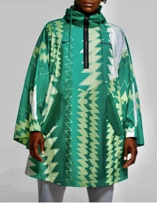 $180 NIKE NIGERIA Poncho Tejido Para Hombre CU1405-302 - TALLA ÚNICA - Verde Pino Nuevo Foto 1 de 4