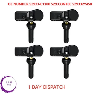 4X TIRE PRESSURE SENSOR TPMS SENSOR 433MHZ 52933-C1100 FOR HYUNDAI TUCSON SONATA - Picture 1 of 11