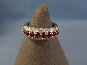 Tiffany & Co. 1 Ct Vs Diamond & Ruby Platinum Ring sz 5.75 - Picture 1 of 7