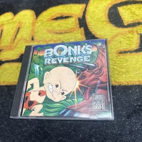 Bonk's Revenge TurboGrafx 16 w/ Manual, Case Sleeve, & Cover Art - Tested