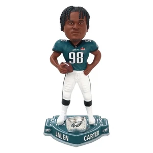 Jalen Carter FOCO #98 Philadelphia Eagles Super Bowl LIX Champions 8" Bobblehead - Picture 1 of 2