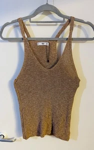 Mango Lurex Strick Tank Top Gr. S - Bild 1 von 6