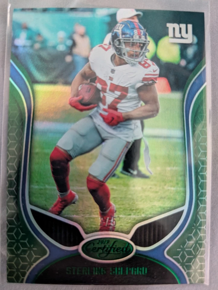 Сертифицированная зеленая карта STERLING SHEPARD 2019 Panini 3/5 PWE - Изображение 1 из 1