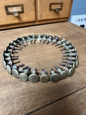 Anciens Petits Boutons Poignées bronze ou laiton, Diam :1,8cm, meubles à Tiroirs - Photo 1/4