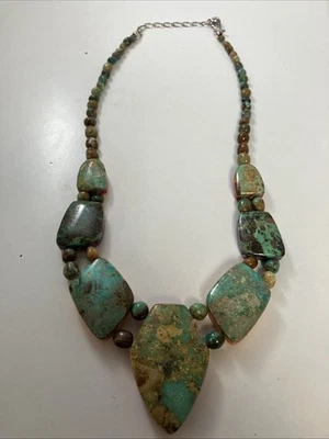 Jay King Double Sided Necklace Spiney Oyster & Mountain Turquoise 16” Adjustable - Image 1 of 4