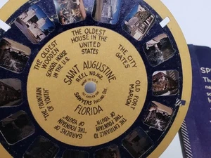 Vtg 1940s View-Master Reel #162 - St. Augustine, Florida, Blue RIng w/sleeve - Picture 1 of 3