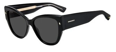 Dsquared2 D2 0016/S BLACK/GREY 56/17/145 women Sunglasses - Image 1 of 2