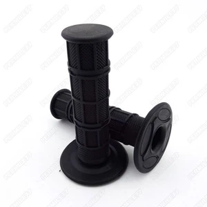 Universal 7/8" Handlebar Throttle Handle Grips Soft Rubber For Pit MX Dirt Bike - Imagen 1 de 7