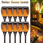 8x Solarleuchte 96 LED Garten Beleuchtung Solar Fackel Lampe Leuchte Flamme