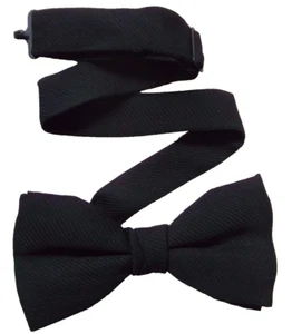 Bow Tie MENS Dickie Bowtie Adjustable Retro BLACK Vintage - Picture 1 of 2