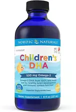 Nordic Naturals Children's DHA 530mg Omega-3 8 fl oz (Strawberry) Brain Function