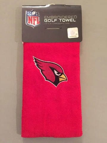 NEW NFL Arizona Cardinals Embroidered Red Golf Towel 15" x 25" BB11 Cover