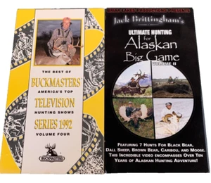 VHS Video Tape Buckmasters 1992 V4 Jack Brittinghams Alaskan Big Game Hunting V2 - Picture 1 of 8