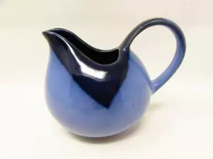 Nova Blue by Sango Creamer Blue Stoneware, No Decoration b44 - Picture 1 of 2