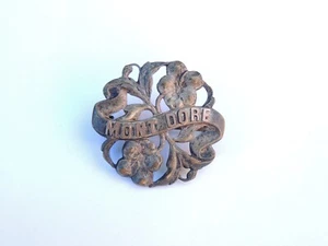 Ancienne Broche MONT DORE - ART NOUVEAU décor de fleurs- 1900 bijoux anciens - Bild 1 von 2