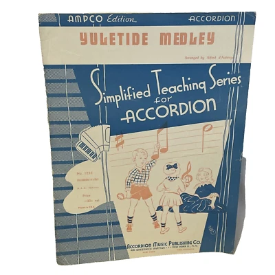 Partituras de acordeón simplificado mediano Yuletide 1931 edición AMPCO no. 1228 Foto 1 de 4