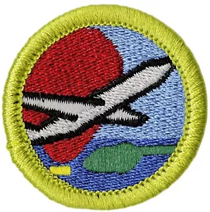 BSA AVIATION MERIT BADGE ATTUALE COME NUOVO CON ETICHETTE TIPO L DAL 1910 RETRO - Foto 1 di 3