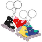  4 pièces pendentif en forme de patin à roulettes sac à dos charme suspendu délicat porte-clés en PVC
