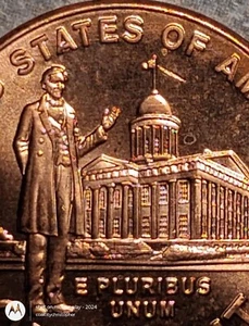 Mint Error 2009 D Lincoln Cent Professional Life Strike Through Reverse at Flag - Picture 1 of 3