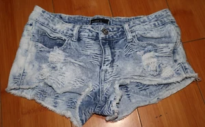 Klique B Acid Wash Distressed Shorts Gr. S - Bild 1 von 5