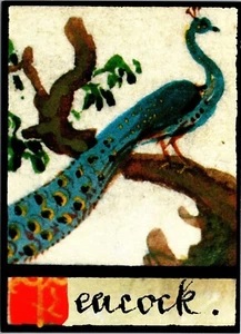 Pfau schönes Mädchen ist eifrig, Sie zu treffen 19. Jahrhundert Traumbuch Postkarte - Bild 1 von 2