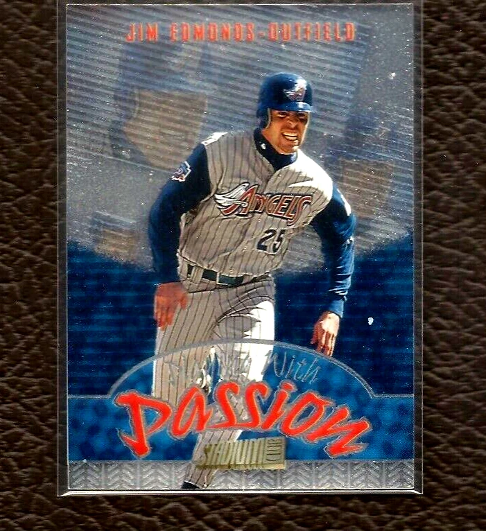 1998 Topps Stadium Club Jim Edmonds Playing with Passion #P2 Angels - Image 1 of 1