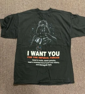 Vintage 1996 STAR WARS Darth Vader “ I Want You” Adult XL T-shirt - Picture 1 of 1