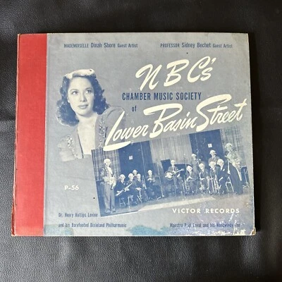 NBC Chamber Music Society Lower Basin Street Dinah Shore 78 rpm 10" Shellac Set  - Image 1 of 4