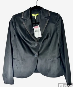 NEU Sigrid Olsen Seide Perlen Blazer Damen 6 anthrazitgrau elegant Party $ 229 - Bild 1 von 13