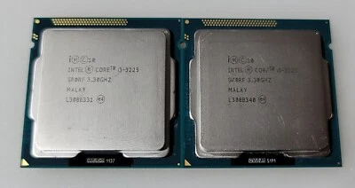 Lote de 2 procesadores CPU Intel Core i3-3225 SR0RF 3,30 Ghz Dual Core LGA1155 Foto 1 de 2
