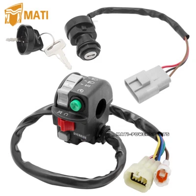 Start Stop Switch &Ignition Key Switch for Yamaha Kodiak 450 700 Grizzly 550 700 - Изображение 1 из 4