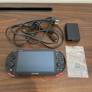 3976 PlayStation Vita 2000 Pink Black Excellent TESTED - Picture 1 of 13