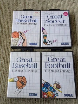 Great Soccer Great Basketball Great Baseball Great Football Sega Master System - Image 1 of 4