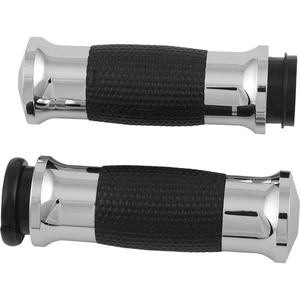 Avon Grips Air Gel Grips with Fly-by-Wire Throttle Chrome GEL-70-CH-FLY - Picture 1 of 4