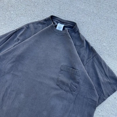 Camiseta GAP Vintage Años 90 Hecha en EE. UU. Puntada Única Bolsillo Desteñido Talla XL Streetwear Foto 1 de 4